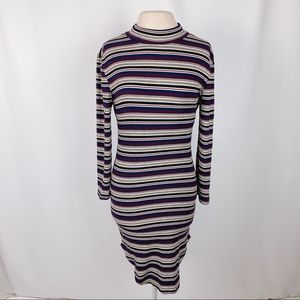 Justify Ribbed Turtleneck Dress